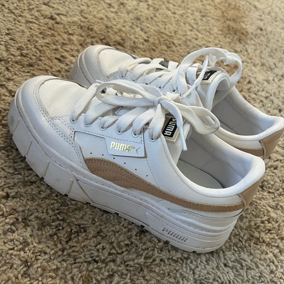 Puma Classic White platform Sneakers - Picture 1 of 6